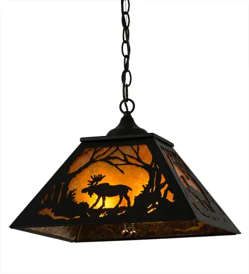 The Meyda Tiffany - Moose At Dawn by Meyda Lighting - Image 2
