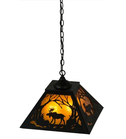 The Meyda Tiffany - Moose At Dawn by Meyda Lighting - Image 5