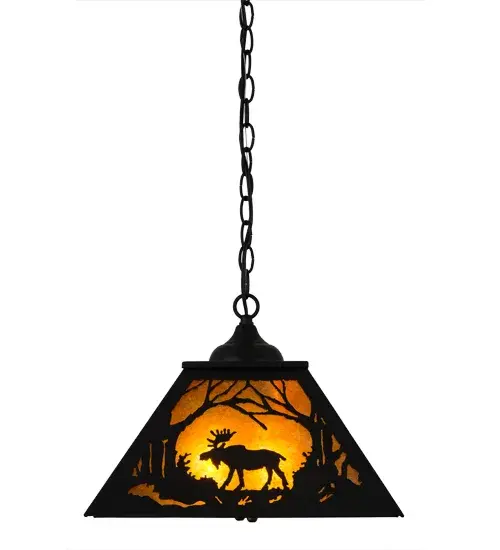 The Meyda Tiffany - Moose At Dawn by Meyda Lighting - Image 6