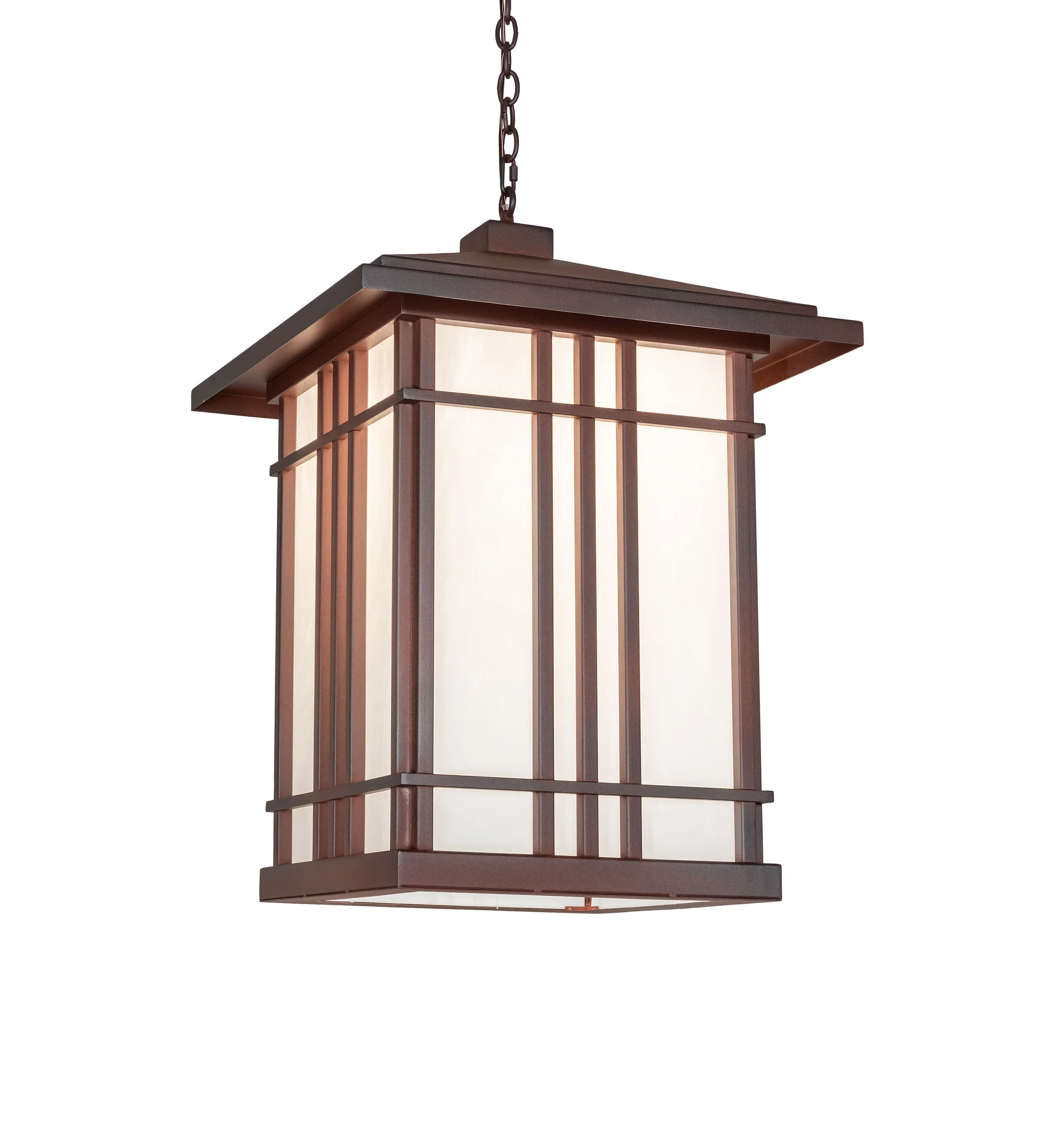 24" Square Tea House Lantern Pendant