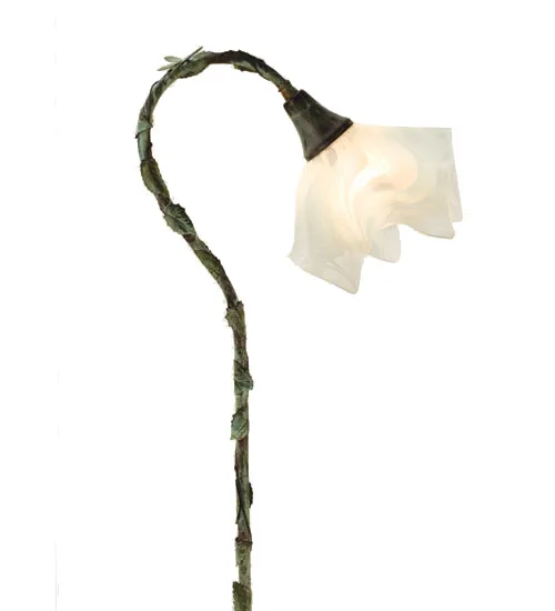 25" High Blanco Swirl Shepherd's Hook Landscape Fixture