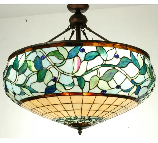 34"W Ivy Berry Semi-Flushmount - Image 4
