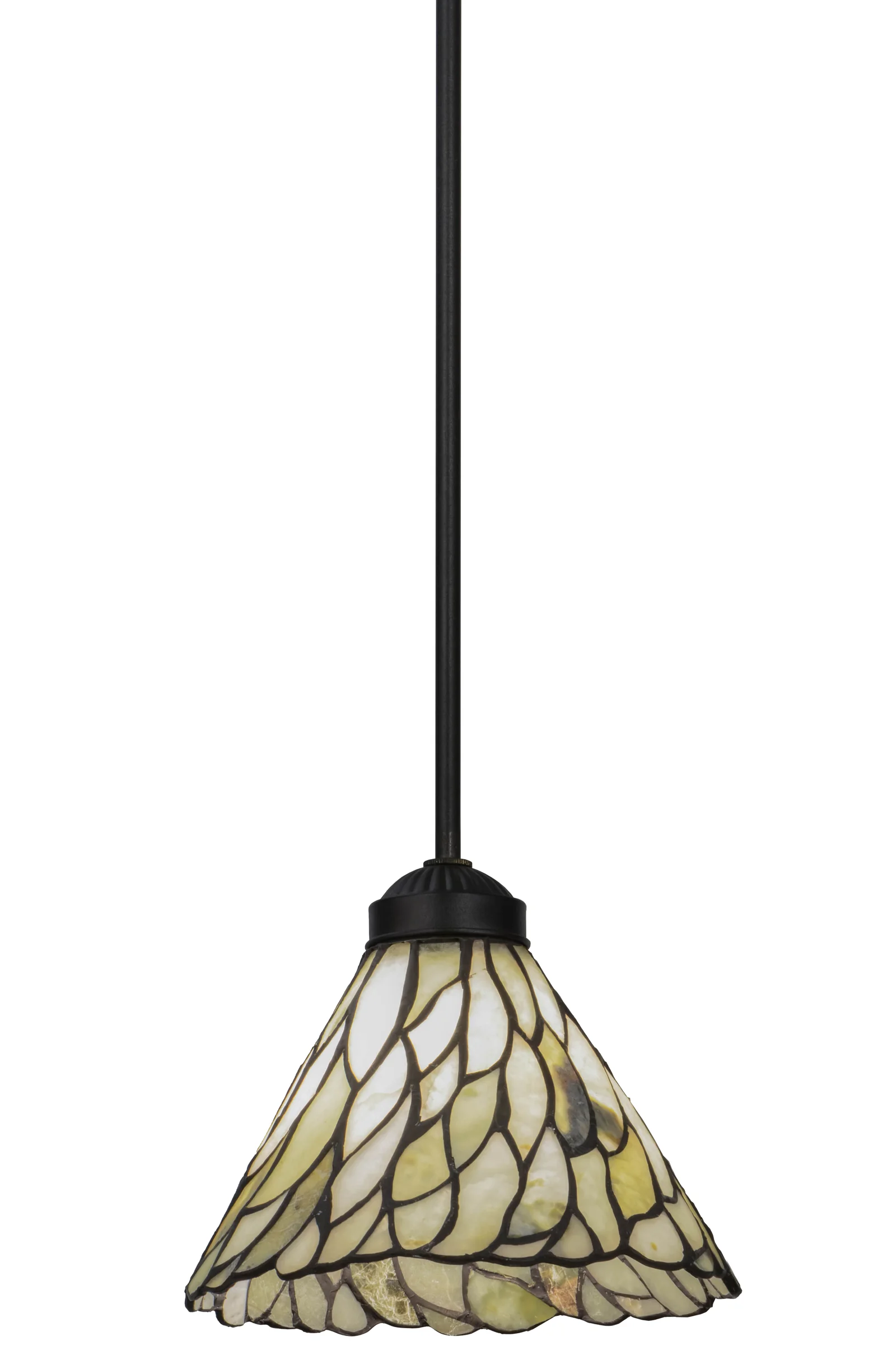 Willow One Light Mini Pendant in Textured Black