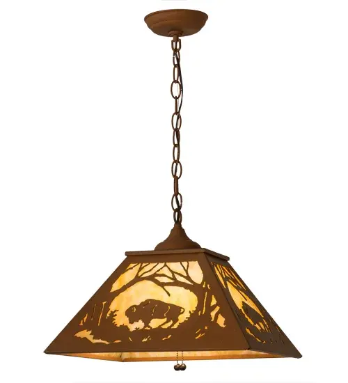 The Meyda Tiffany - Buffalo At Dawn by Meyda Lighting - Image 2