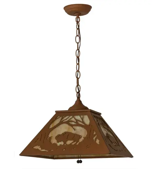 The Meyda Tiffany - Buffalo At Dawn by Meyda Lighting - Image 3