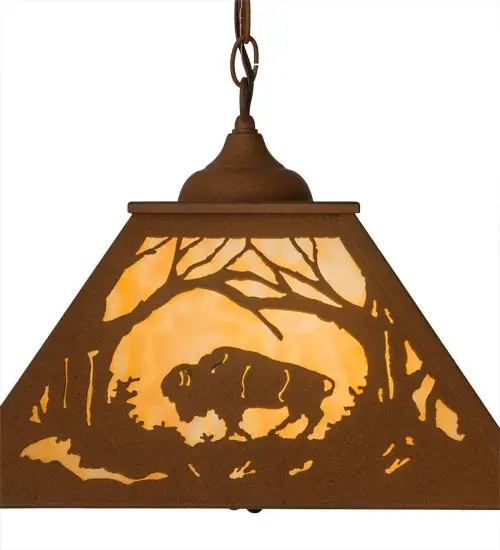 The Meyda Tiffany - Buffalo At Dawn by Meyda Lighting - Image 4
