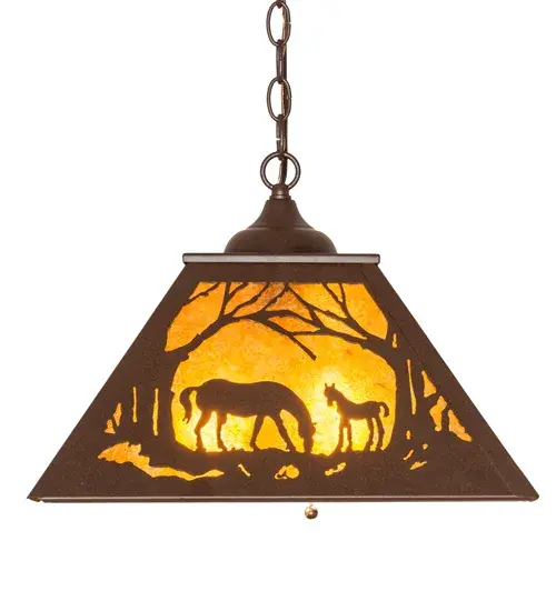 The Meyda Tiffany - Mare & Foal At Dawn by Meyda Lighting - Image 5