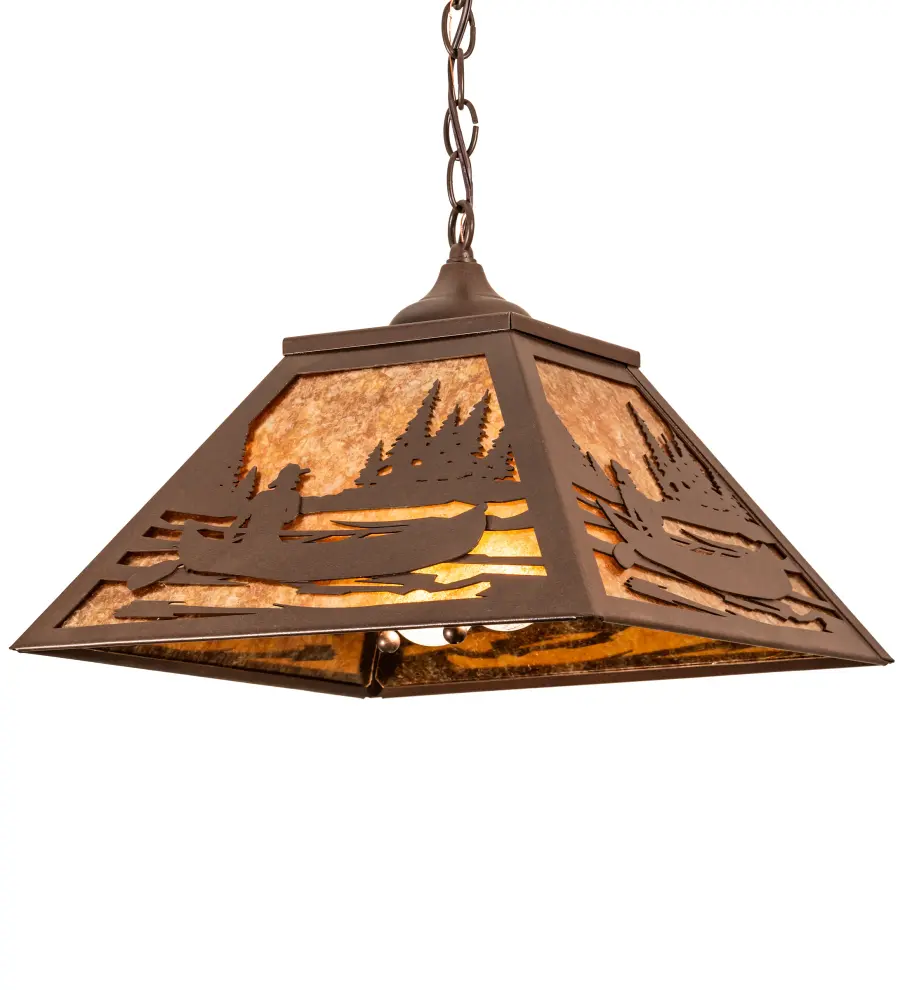 The Meyda Tiffany - Canoe At Lake by Meyda Lighting - Image 1