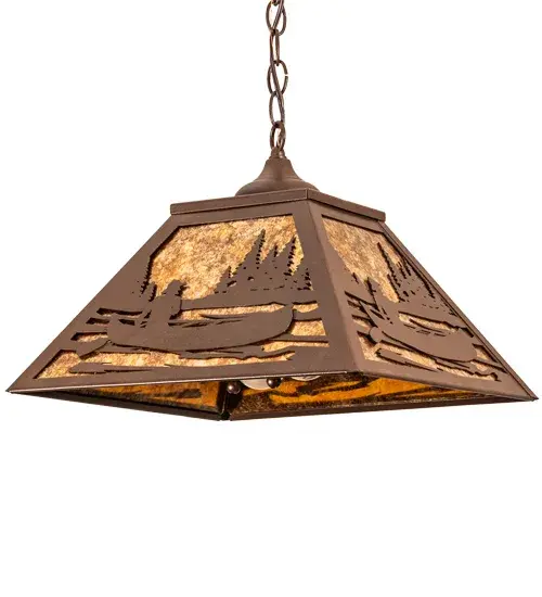 The Meyda Tiffany - Canoe At Lake by Meyda Lighting - Image 3