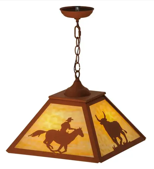 The Meyda Tiffany - Cowboy & Steer by Meyda Lighting - Image 4