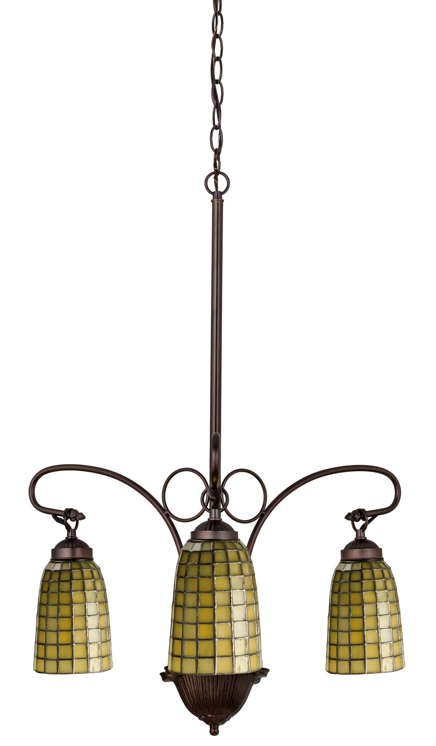 24"W Terra Verde 3 LT Chandelier