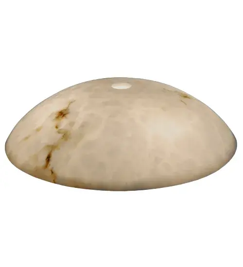 This striking ceiling fixture shade features an authentic style that recreates the look of fine Marble. This lovely shade is created with White Marble Idalight; which captures the beauty and uniqueness of the natural veins found in fine Italian Marble. These sinuous patterns generate a visual effect of smooth movements that run across the entire surface of the curvaceous shade; The shade is inspired by classic marble materials found in famous monuments; statues; and landmarks from Washington; DC; to New York City; to Rome; Italy. It can be paired with hardware to create stunning pendants and other ceiling fixtures. The Corinth Marble Shade is included in our American-designed; Handcrafted Contemporary Lighting Collection. - alternate view