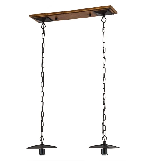 28" Long Arts & Crafts 2 Light Island Pendant Hardware