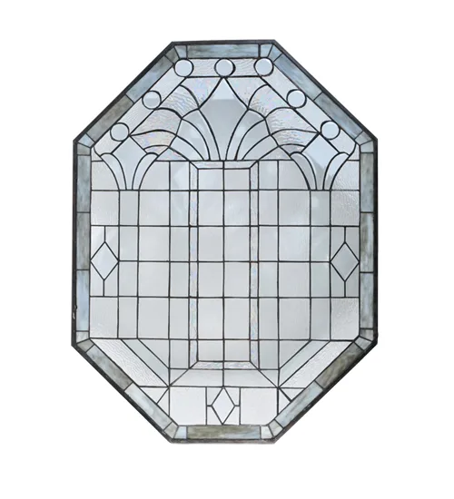 27"W X 37"H Beveled Glass Stained Glass Window