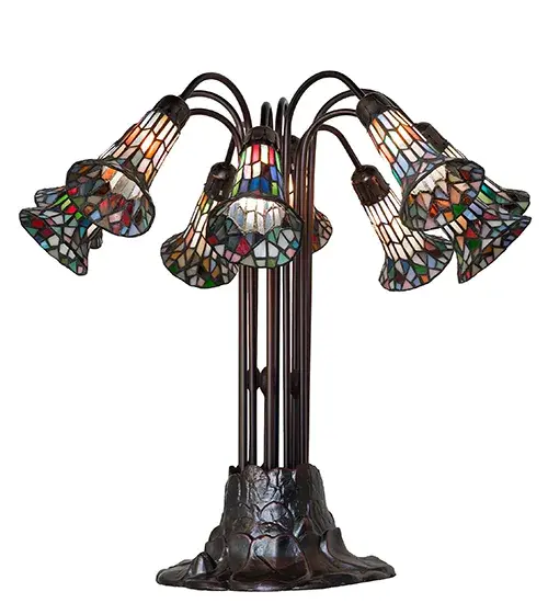 The Meyda Tiffany - Stained Glass Pond Lily by Meyda Lighting - Image 2