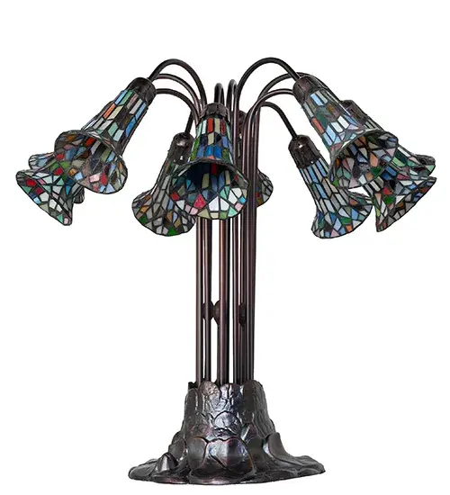 The Meyda Tiffany - Stained Glass Pond Lily by Meyda Lighting - Image 3