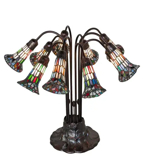 The Meyda Tiffany - Stained Glass Pond Lily by Meyda Lighting - Image 4