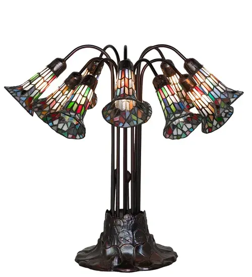 The Meyda Tiffany - Stained Glass Pond Lily by Meyda Lighting - Image 5