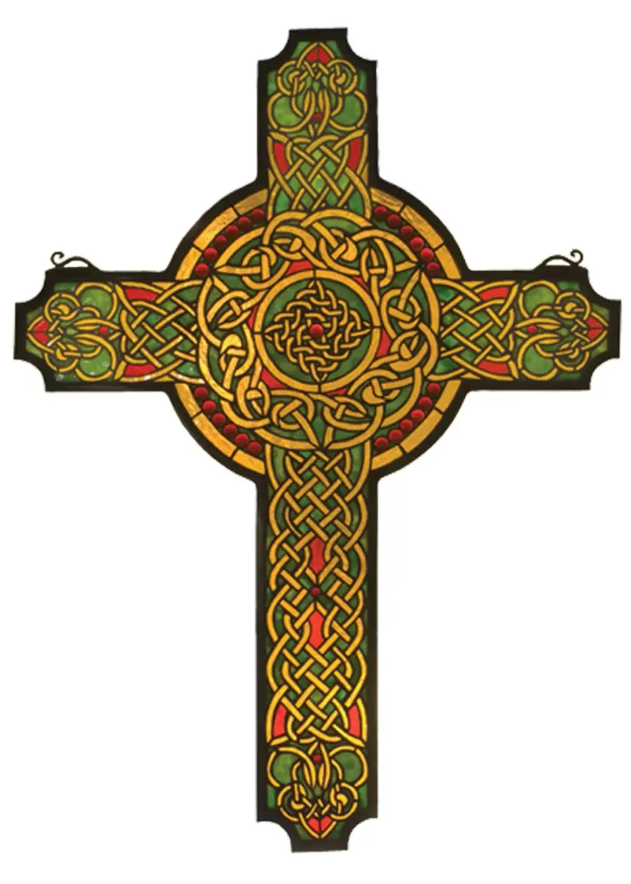 The Meyda Tiffany - Jeweled Celtic Cross by Meyda Lighting