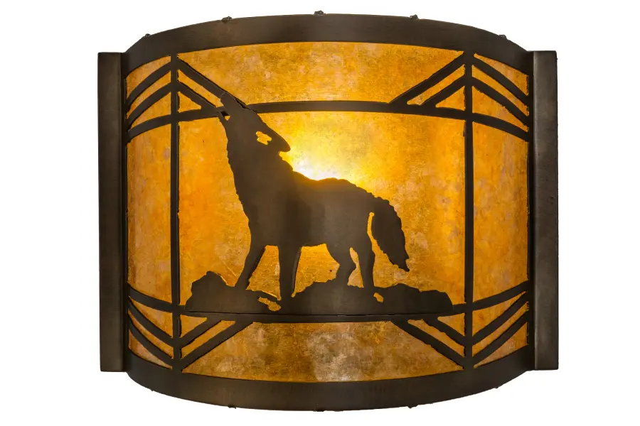The Northwoods Wolf on the Loose by Meyda Lighting - Image 1