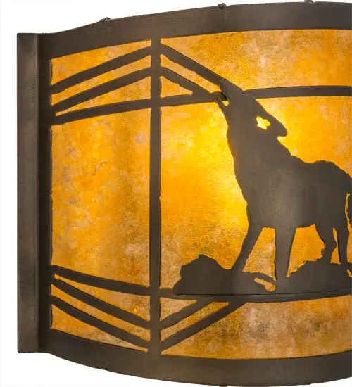 The Northwoods Wolf on the Loose by Meyda Lighting - Image 9