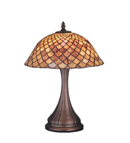 Fishscale 16.5"Accent Lamp in Antique