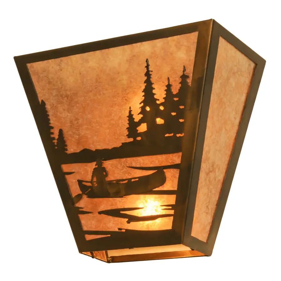 The Meyda Tiffany - Canoe At Lake by Meyda Lighting - Image 1