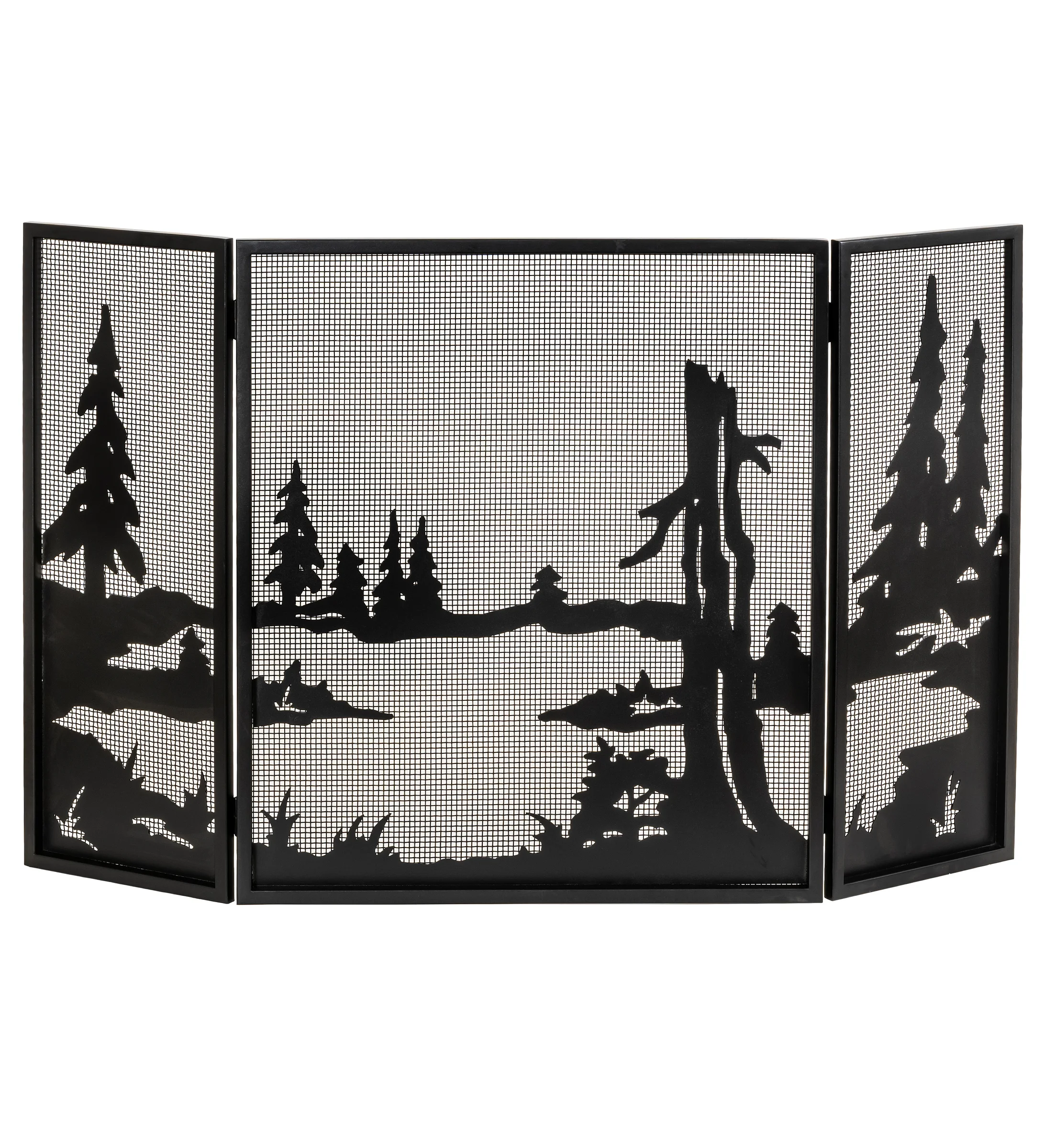 52" Wide X 32" High Quiet Pond Fireplace Screen
