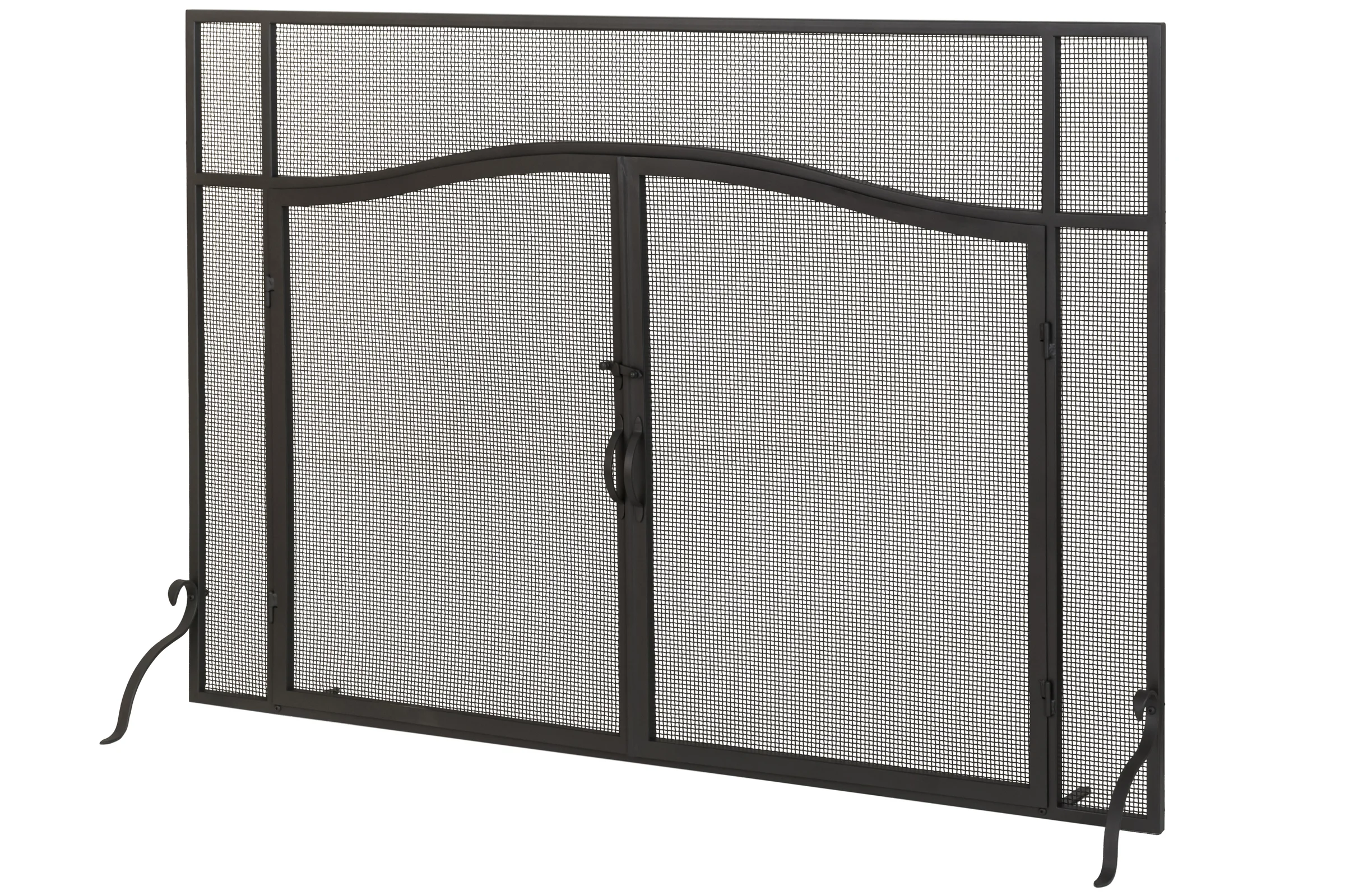 Prime Fireplace Screen in Wrought Iron