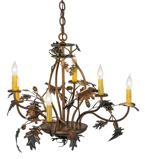 The Meyda Tiffany - Oak Leaf & Acorn by Meyda Lighting - Image 4