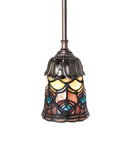 The Tiffany Peacock Feather by Meyda Lighting - Image 4
