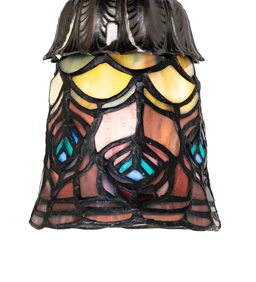 The Tiffany Peacock Feather by Meyda Lighting - Image 7