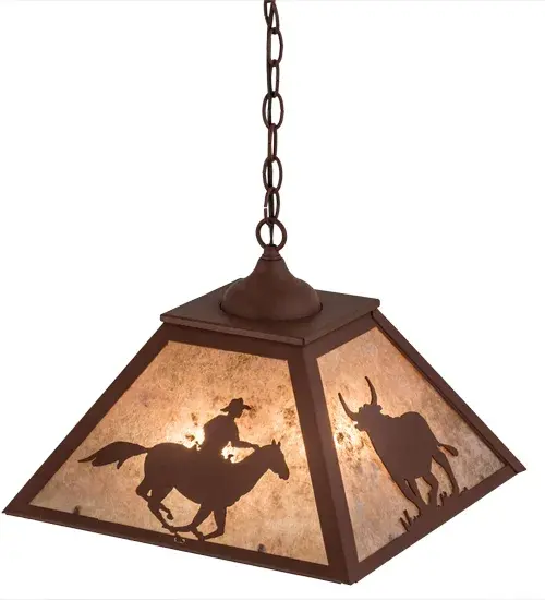 The Meyda Tiffany - Cowboy & Steer by Meyda Lighting - Image 4