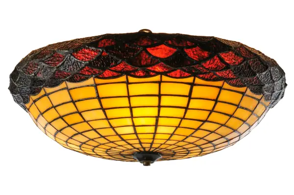 This stunning Oak Acorn profile is as majestic as the mighty oak. The Beige stained glass shade is crowned with Bark Brown Textured Glass. The shade is created using the famous Meyda Tiffany copper foil construction process. The Acorn Shade is included in our American-designed; handcrafted Nature Inspired Collection. This shade is available as shown with the following items and similar styles: 244304; 230421; 126808; 12697; 165485; 144382; and 98965.