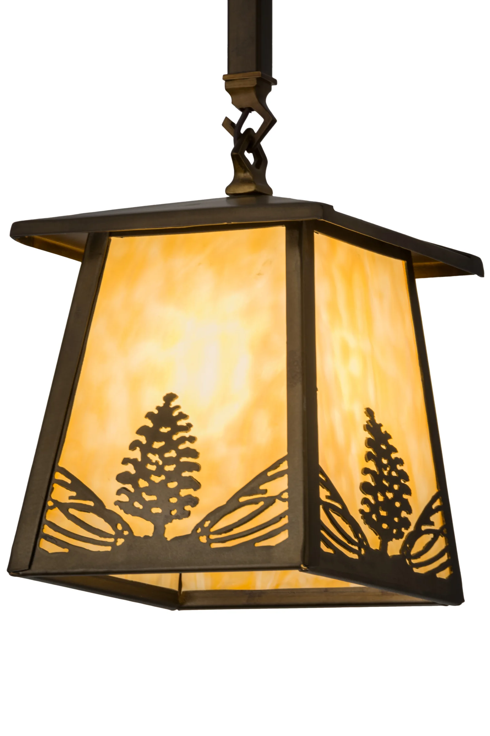Mountain Pine One Light Mini Pendant in Antique Copper