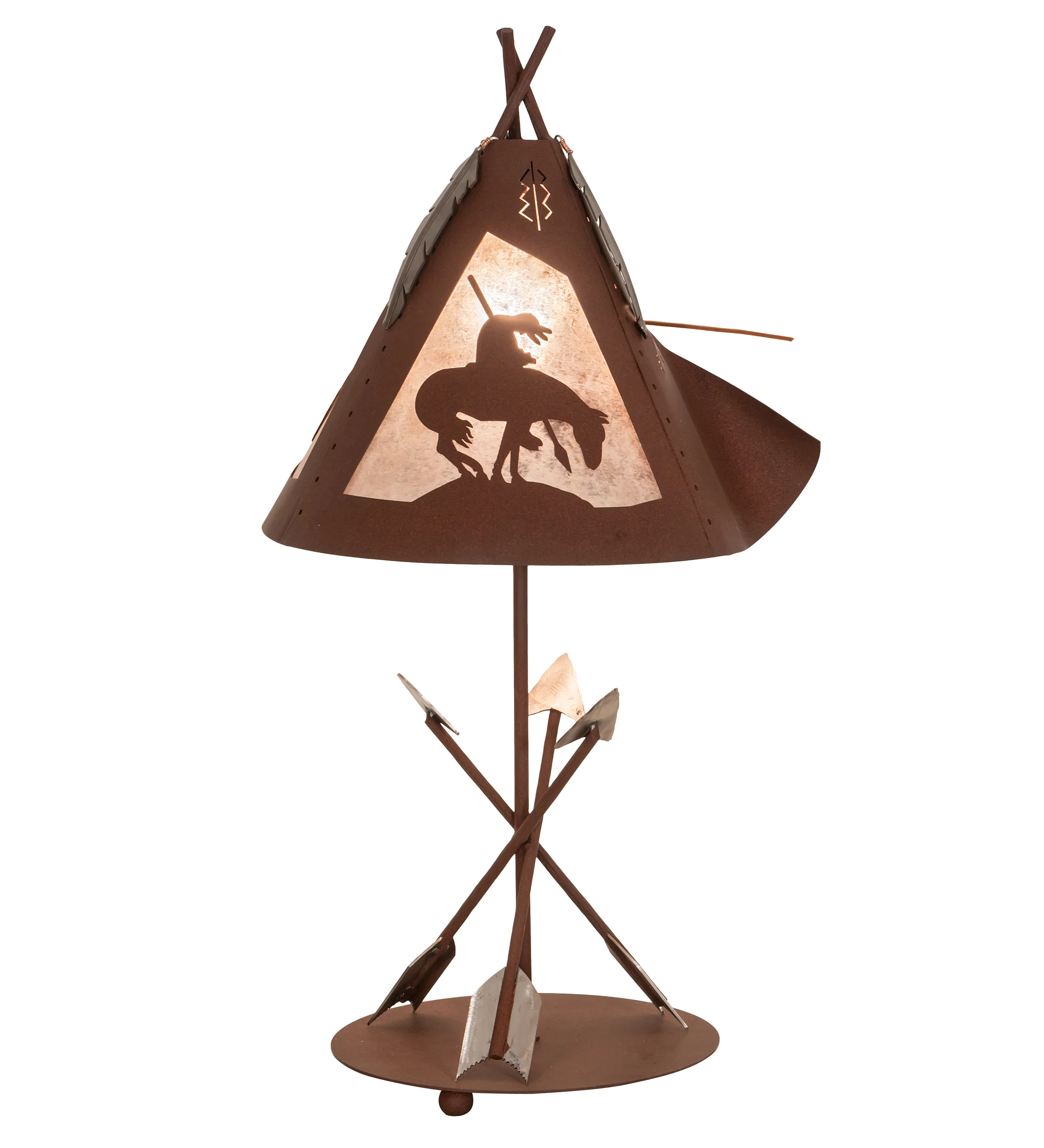 27" High Trails End Table Lamp