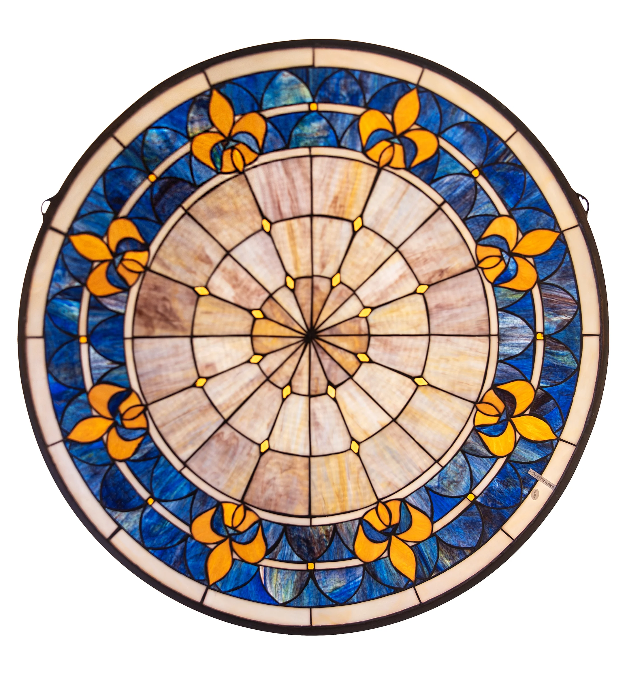 Fleur-De-Lis Window in Craftsman Brown