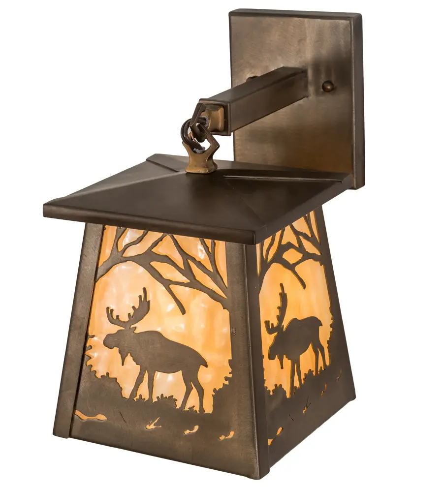 The Meyda Tiffany - Moose At Dawn by Meyda Lighting - Image 1
