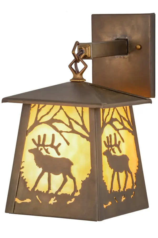 The Meyda Tiffany - Elk At Dawn by Meyda Lighting - Image 1