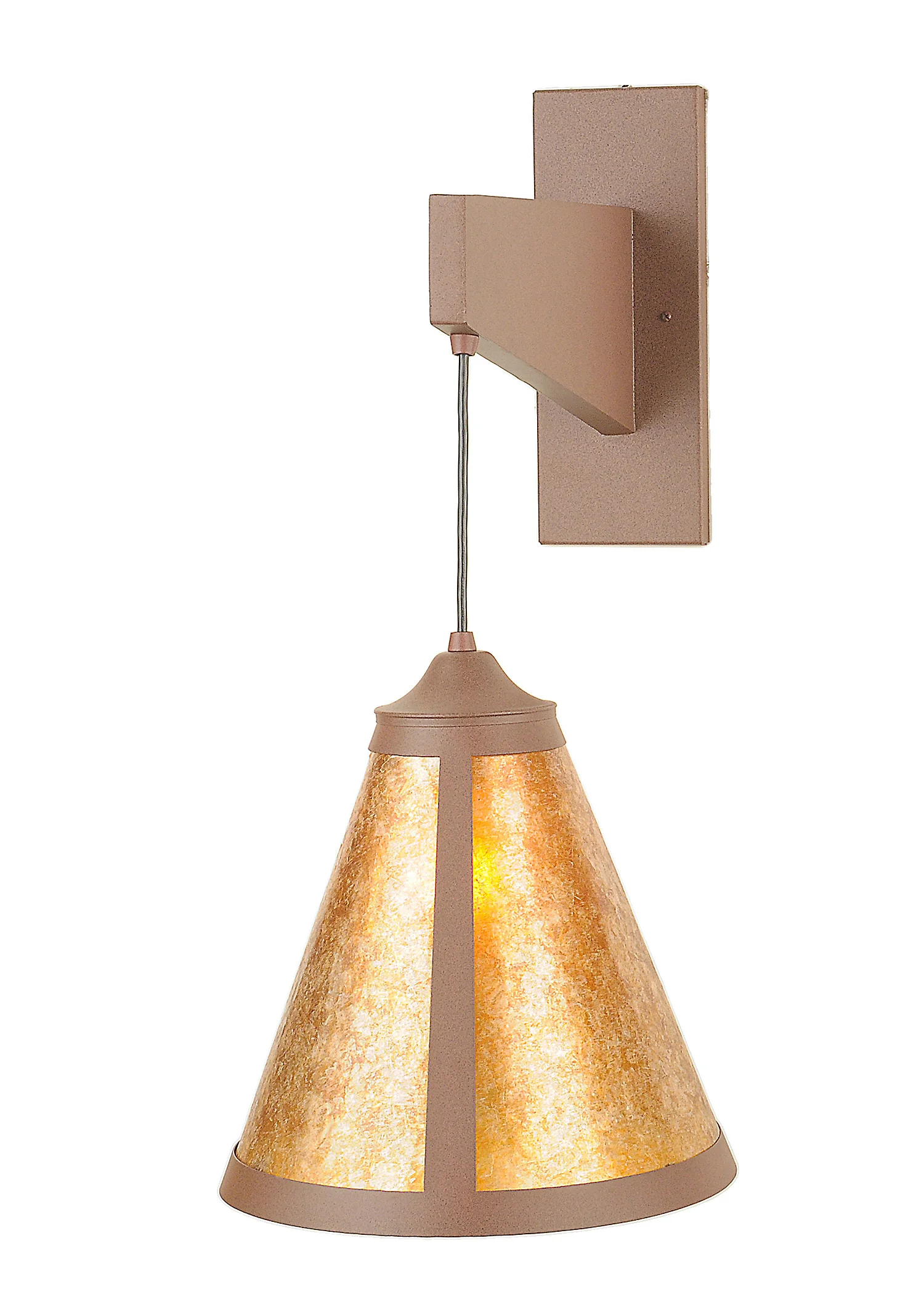 Mission One Light Wall Sconce in Rust