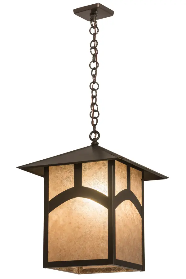 Every Meyda Tiffany item is a unique handcrafted work of art. Natural variations in the wide array of materials that we use to create each Meyda product make every item a masterpiece of its own. Photographs are a general representation of the product. Colors and designs will vary. Collection: Seneca Finish: Craftsman Brown Glass: Silver Mica Width: 22.50" Height: 25.00" Length: 16.00" Weight: 20.00 lb Number of Bulbs: 1 Maximum Wattage: 60.00 W Bulb Type: A19 Bulb Base: Medium Material: Brass Country of Origin: USA Safety Listing: Damp Safety Rating: Damp