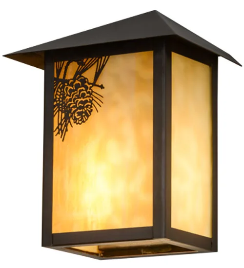 Seneca One Light Wall Sconce in Craftsman Brown