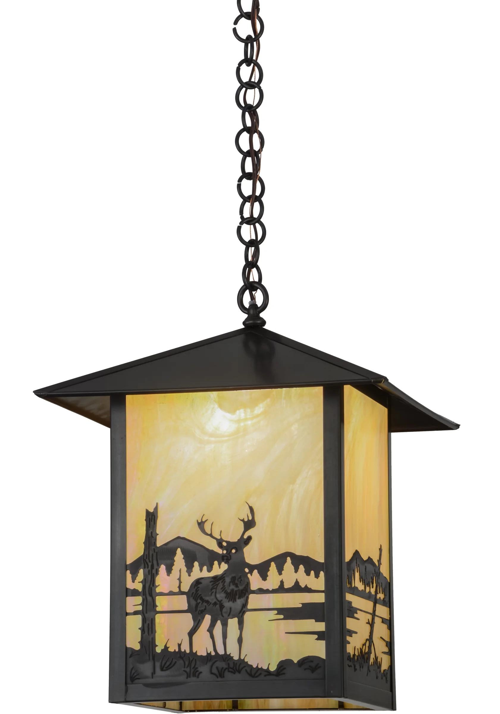 Seneca One Light Pendant in Craftsman Brown