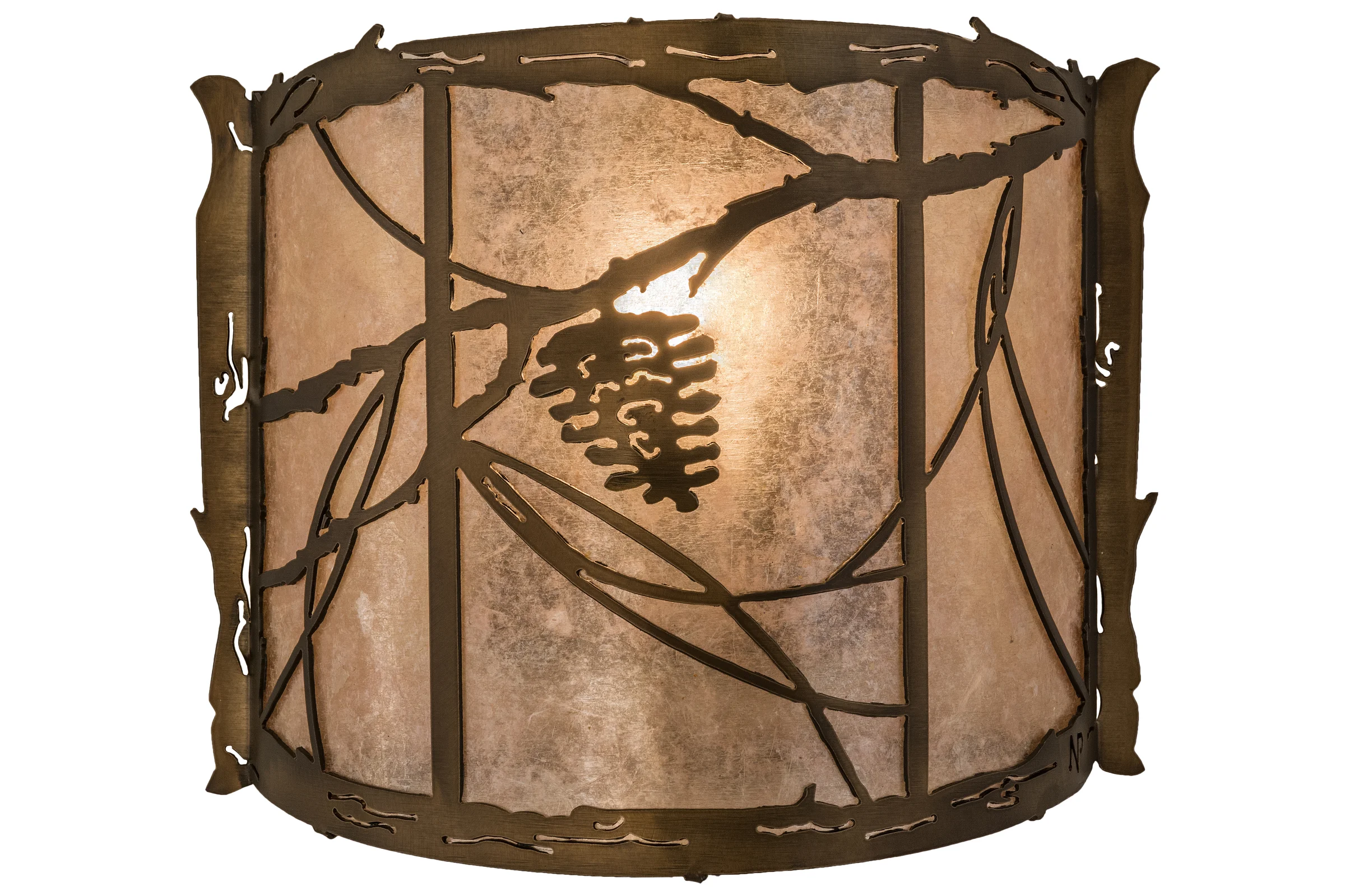 Whispering Pines One Light Wall Sconce in Antique Copper