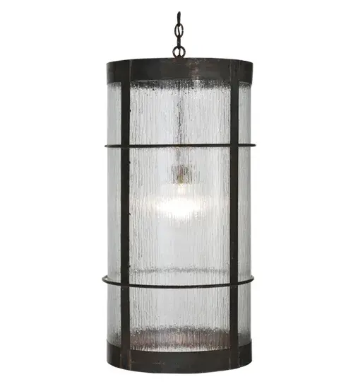 A minimalist Cylindre style that delivers beautiful ambient illumination. This handsome ceiling pendant is designed with a Rain Mist art glass diffuser which is complemented with a stunning Vintage Copper finish. The overall height ranges from 50 to 121 inches as the chain length can be easily adjusted in the field to accommodate your specific lighting application needs. Handmade by highly skilled artisans in our 180,000 square foot manufacturing facility in Yorkville, New York. Diffuser colors, metal finishes and chandelier sizes can be customized to your specifications. UL and cUL listed for dry and damp locations. Collection: Villa Finish: Vintage Copper Glass: Rain Mist Notes: Custom Crafted In Yorkville, New York Please Allow 30 Days Width: 18.00" Height: 50.00" Length: 18.00" Weight: 43.00 lb Number of Bulbs: 1 Maximum Wattage: 60.00 W Bulb Type: A19 Bulb Base: E26 Country of Origin: USA Safety Listing: Wet Safety Rating: Wet