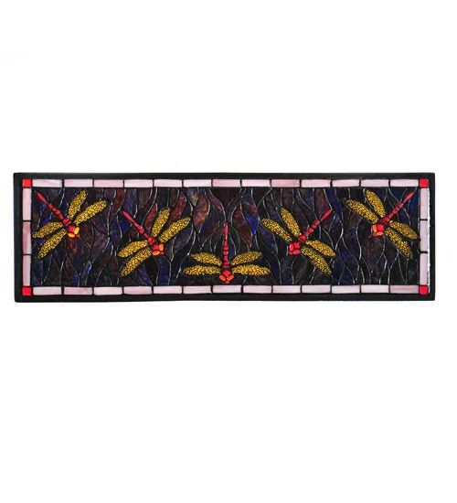 Three Dragonfly Window in Pbag Flame Pr