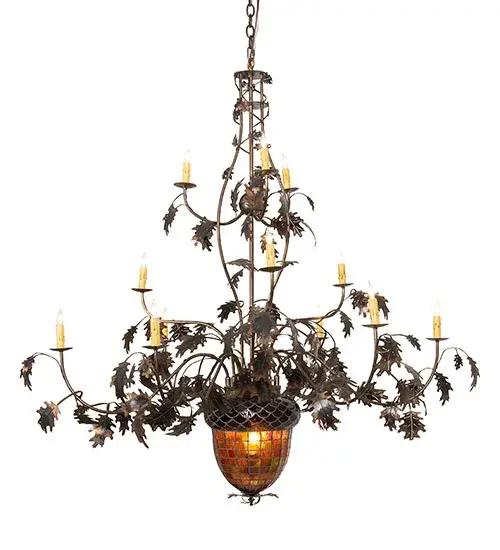 The Meyda Tiffany - Greenbriar Oak by Meyda Lighting - Image 5
