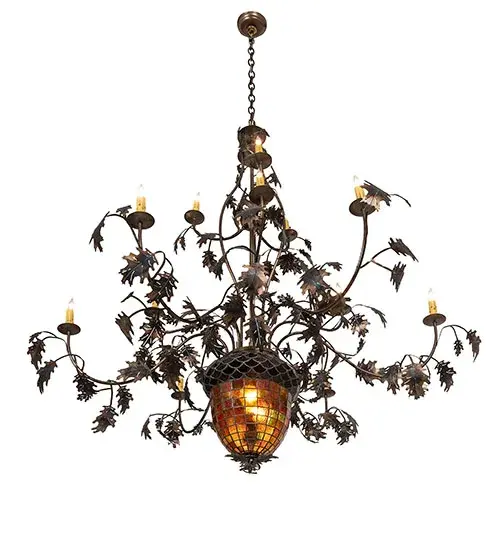 The Meyda Tiffany - Greenbriar Oak by Meyda Lighting - Image 6