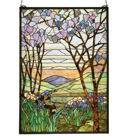 The Tiffany Magnolia & Iris by Meyda Lighting - Image 1