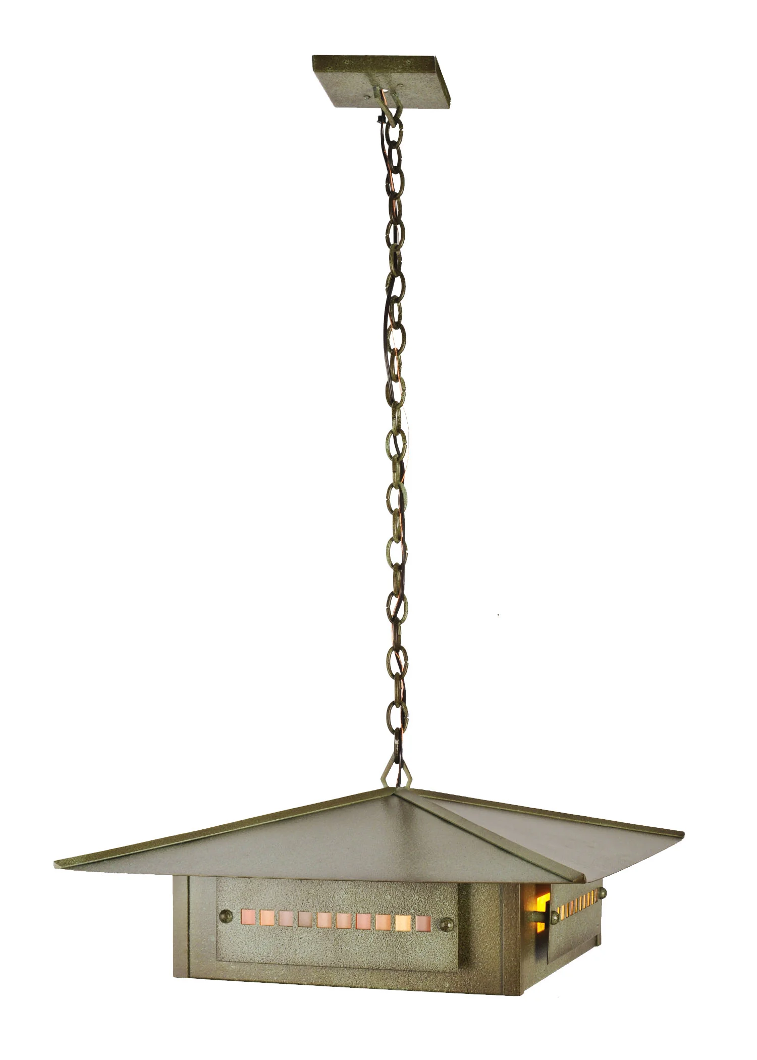Moss Creek Four Light Pendant in Tarnished Copper